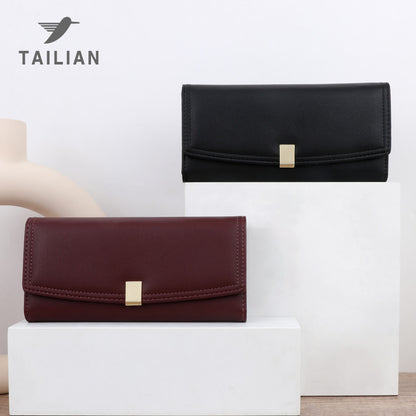 Women's Korean Style Long Big Three Fold Ladies Wallets