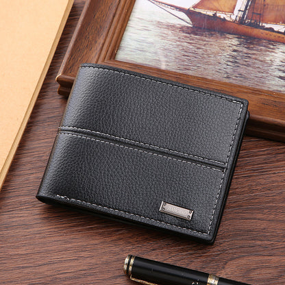 Men's Short Business Simplicity Fashion Soft Leather Men's Wallets