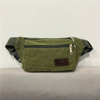 Trendy Unique Charming Cell Portable Canvas Men's Waist Packs