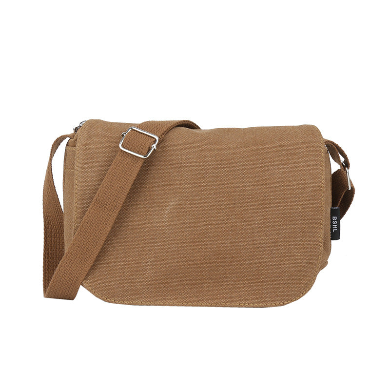 Women's Tooling Style Fashion Retro Washed Canvas Shoulder Bags