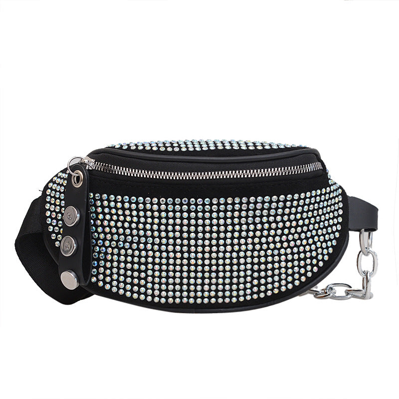 Women's Summer Rhinestone Simple Western Style Fashion Waist Packs