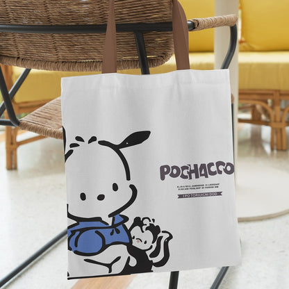 Cute Cartoon Pacha Dog Canvas Portable Large Capacity Good-looking Handbags