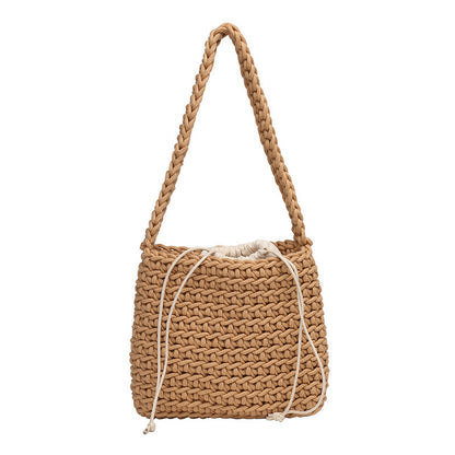 Women's Style Artistic Woven Fashion Cotton Thread Hollow Bags