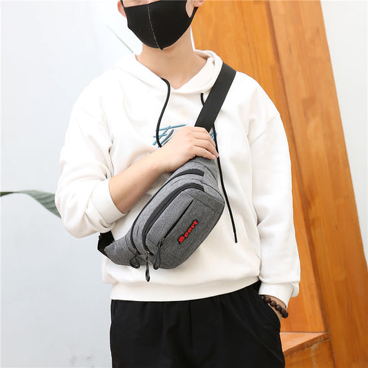 Unique Men's Slouchy Korean Oxford Cloth Men's Waist Packs