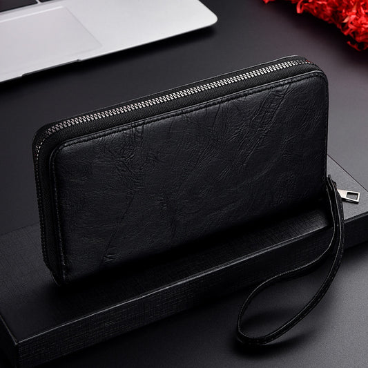 Men's Zipper Long Large Capacity Mobile Business Men's Wallets