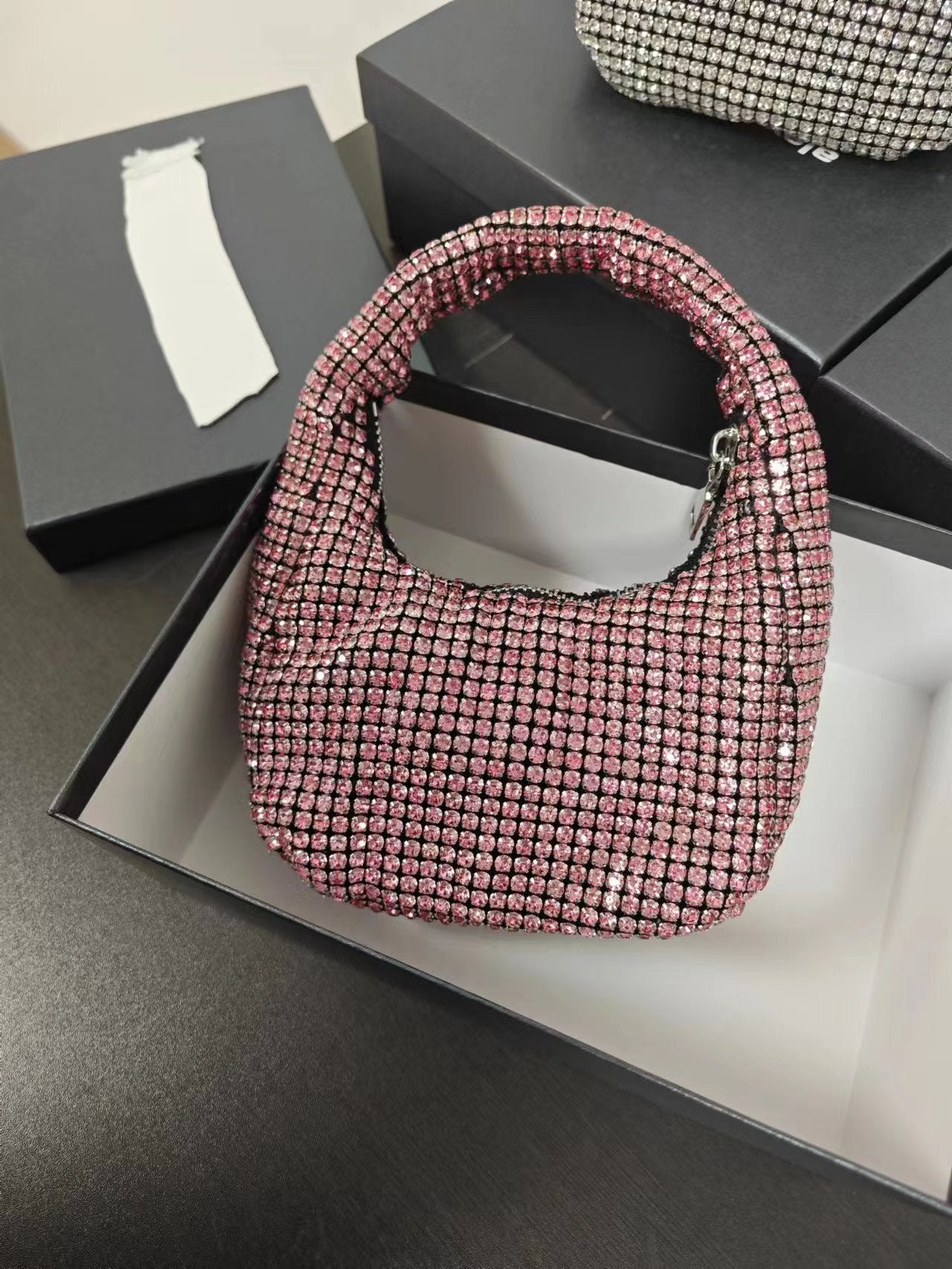 Sacs à main de mariage à la mode en argent avec strass super