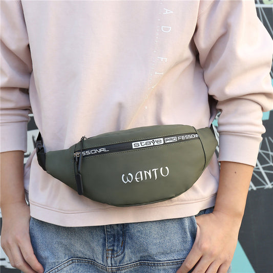 Men's Fashion Letter Trendy Mobile Business Men's Waist Packs