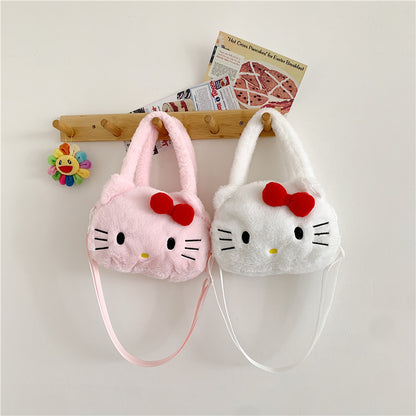 Cat Plush Cute Mobile Doll Birthday Crossbody Bags