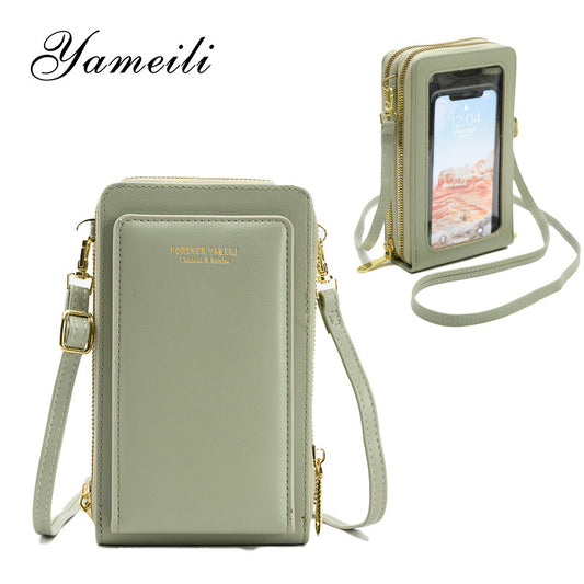 Touch Screen Zipper Spring Shot Korean Phone Bags