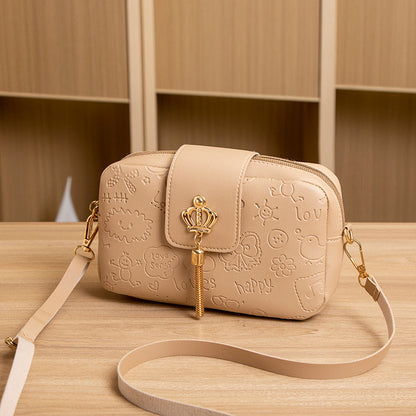 Glamorous Beautiful Embossed Quantity Discount Korean Crossbody Bags