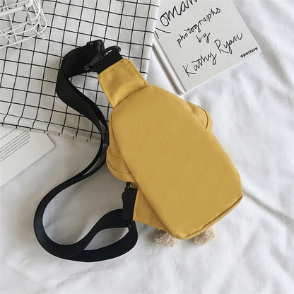 Mini sac banane pour enfants en forme d'ours mignon de dessin animé de style coréen