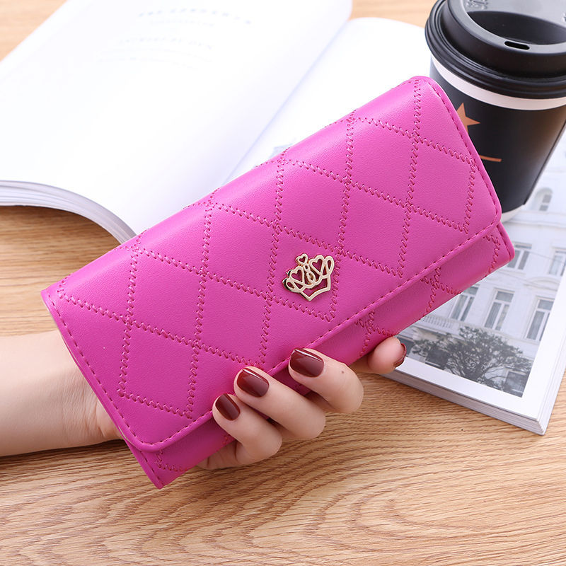 Women's Korean Long Trendy Thin Fashion Diamond Ladies Wallets