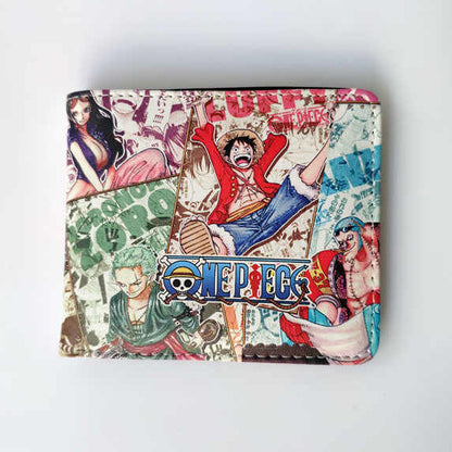 Anime One Piece Short Unisex Leather Ladies Wallets