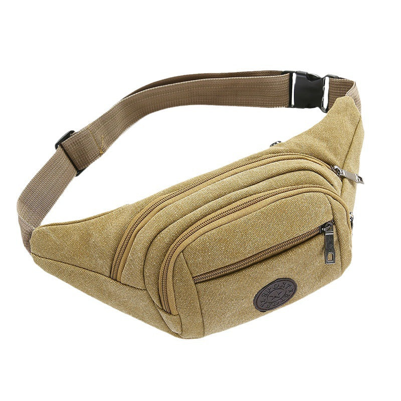 Women's & Men's & Thick Canvas Large Capacity Business Men's Waist Packs