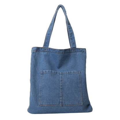 Denim Large Capacity Simple Trendy Versatile Shoulder Bags