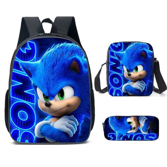 Classy Unique Charming Sonic Cartoon Primary Backpacks