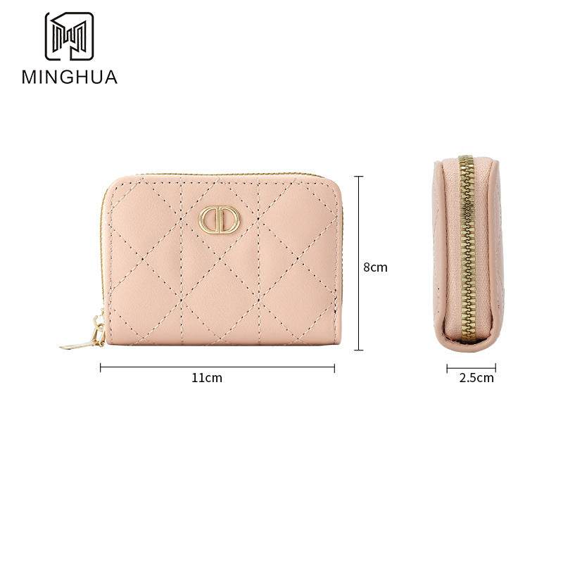 Women's Attractive Short Simple Summer Zipper Ladies Wallets