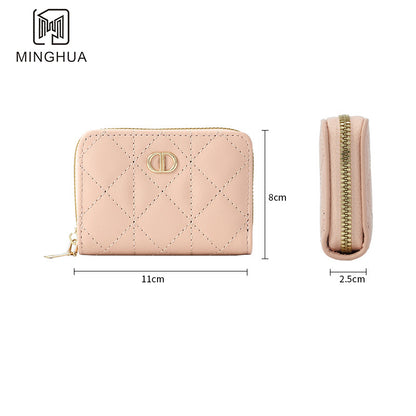 Women's Attractive Short Simple Summer Zipper Ladies Wallets