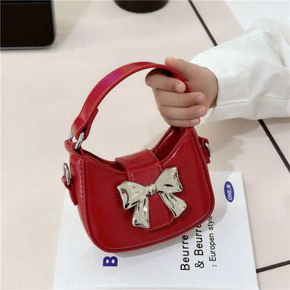 Women's & Children's & Fashion Chain Bow Portable Accessory Children's Shoulder Bags