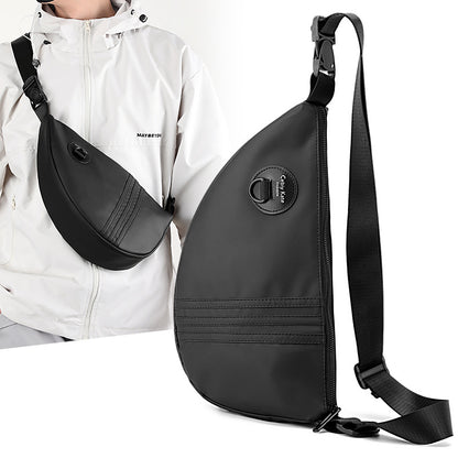 Sacs messagers pour hommes de style triangulaire en nylon de niche portables et ajustés