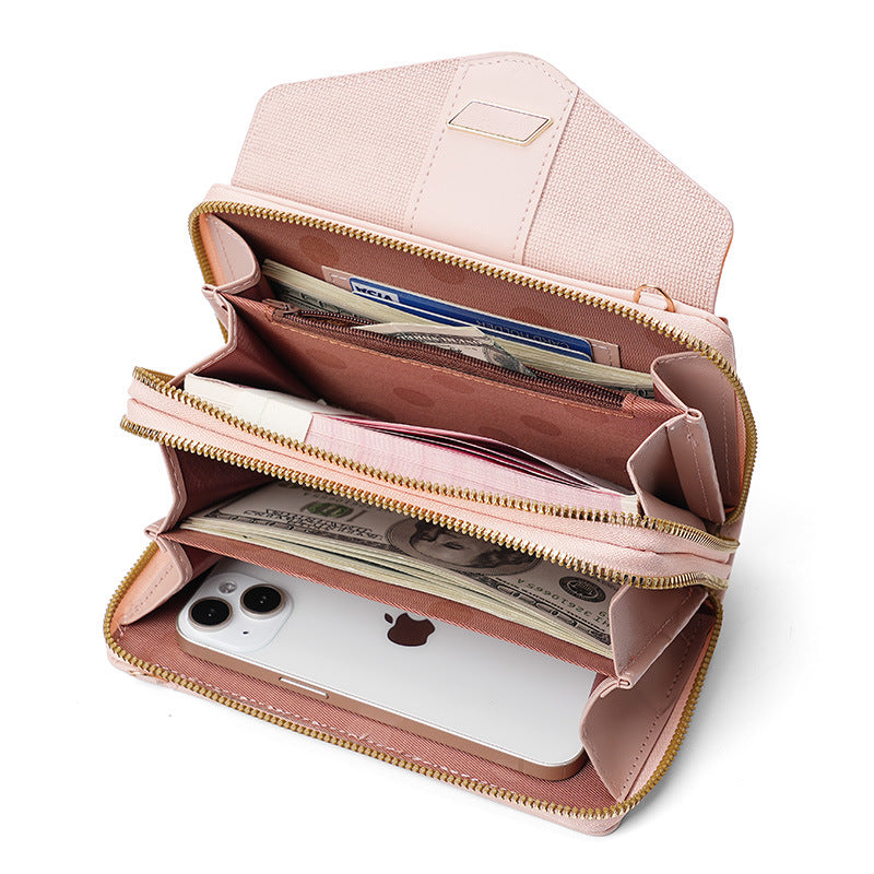 Women's Mobile Korean Style Multiple Slots Double Ladies Wallets