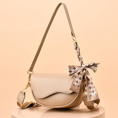 Women's Special Chain Saddle High-grade Wide Strap Crossbody Bags