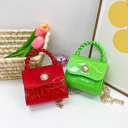 Children's Summer Trend Candy Color Fashion Simple Children's Shoulder Bags