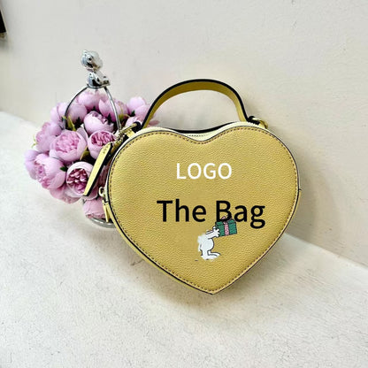 Women's Autumn Cartoon Cute Heart Shape Trendy Crossbody Bags