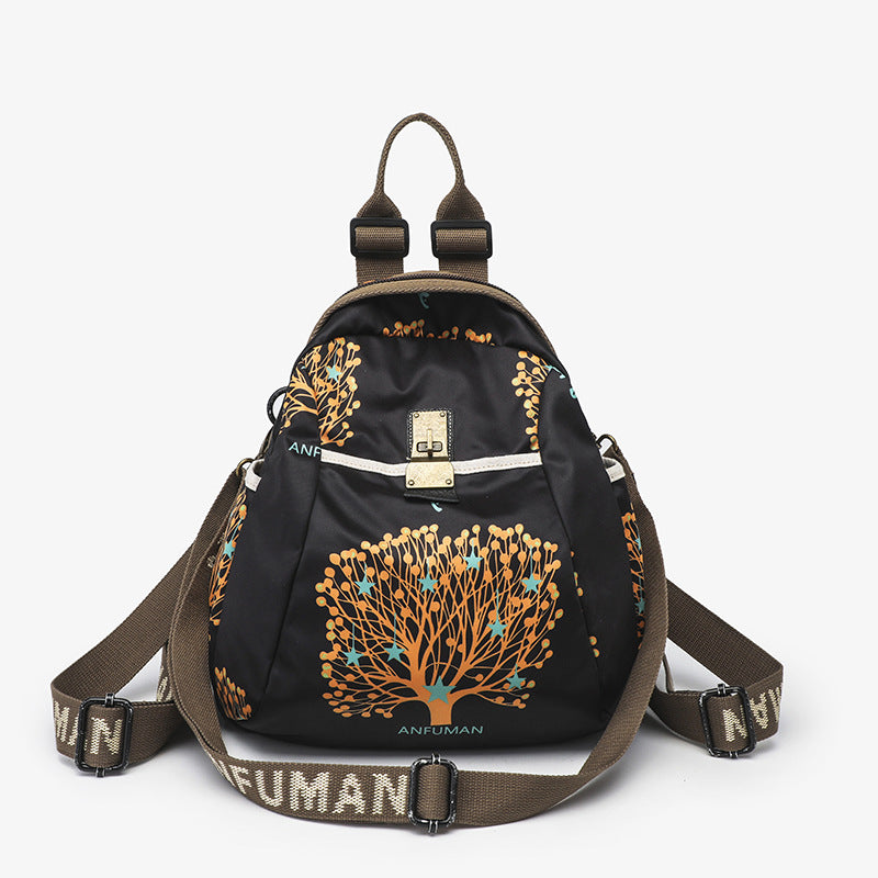 Capacity Ethnic Style Trendy Printed Fashionable Backpacks