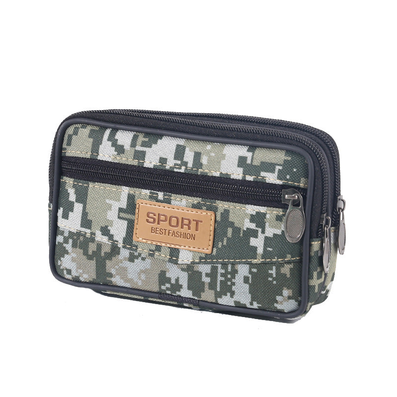 Sacoche de ceinture multifonctionnelle pour homme, camouflage, construction de vêtements, sacs de taille pour homme