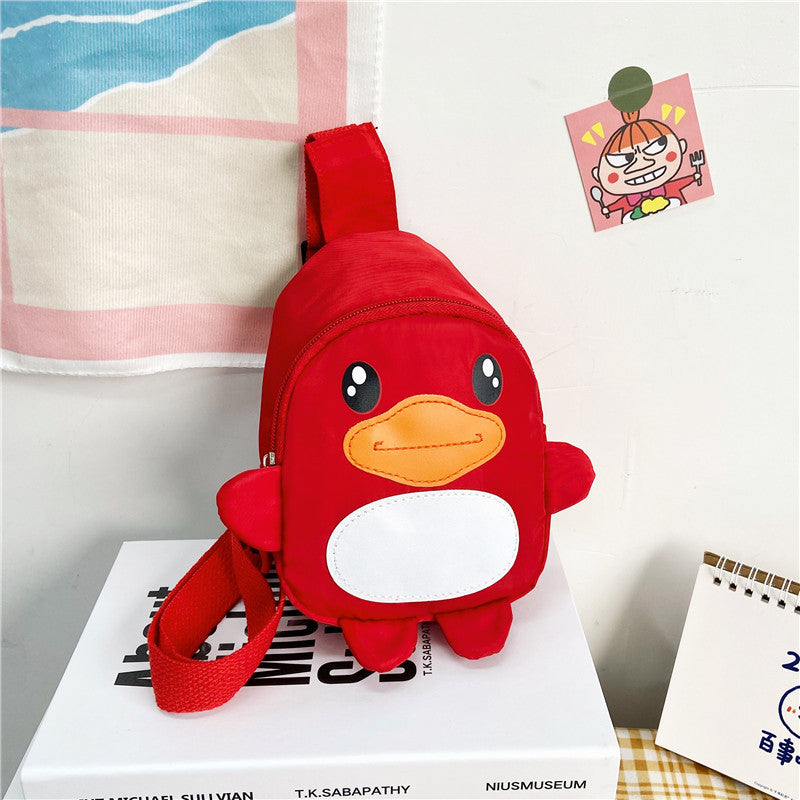 Sacs à bandoulière pour enfants, glamour et tendance, motif petit canard de dessin animé