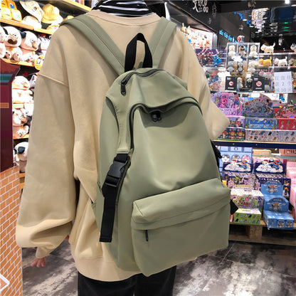 Women's Solid Color Fashion Nylon Female Korean Backpacks