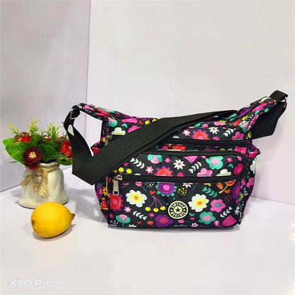 Women's Popular Flower Cloth Oxford Canvas Crossbody Bags