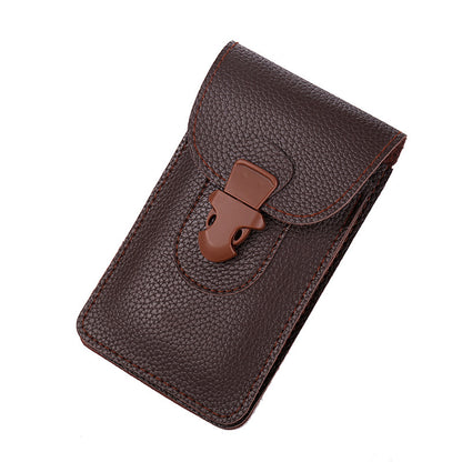 Men's Imitation Leather Cell Through Mounted Construction Phone Bags