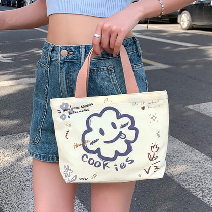 Canvas Female Cartoon Cabs Fashion Korean Handbags