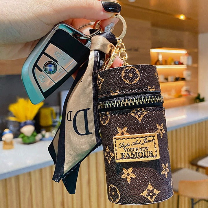 Glamorous Fashion Retro Cylinder Portable Earphone Ladies Wallets