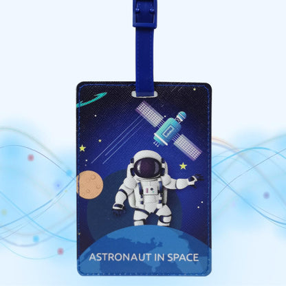 Étiquette en cuir Carte d'embarquement Spaceman Consignment Id Package