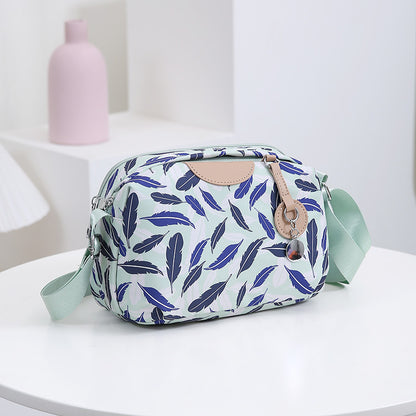 Women's Printed Large Capacity Korean Small Square Crossbody Bags