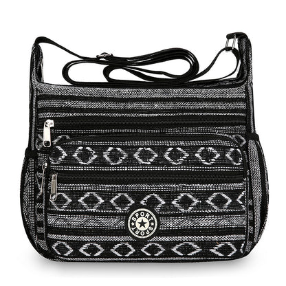 Women's Korean Woven Flower Ethnic Style Stall Backpacks