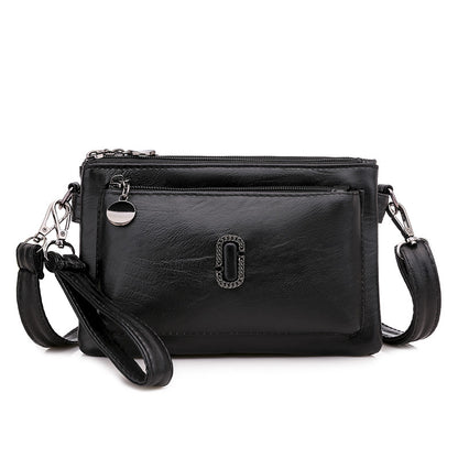 Women's Soft Leather Small Mother Shopping Clutch Handbags