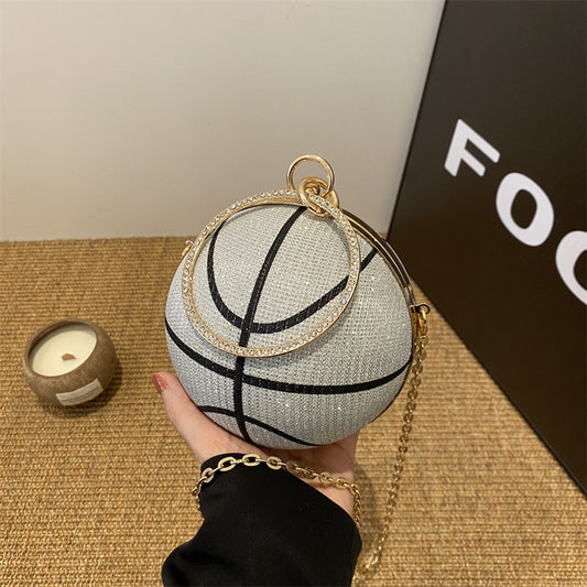 Women's Spherical Dinner Fashion Personality Round One Crossbody Bags