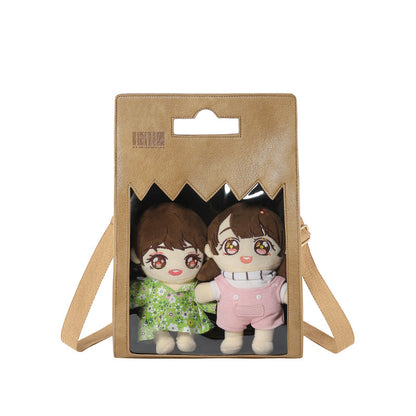 Doll Cartoon Campus Outing Large Capacity Crossbody Bags