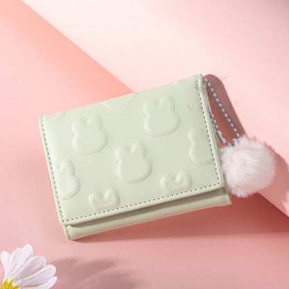 Rabbit Fresh Sweet Beautiful Niche Mori Ladies Wallets