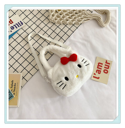 Cat Plush Cute Mobile Doll Birthday Crossbody Bags