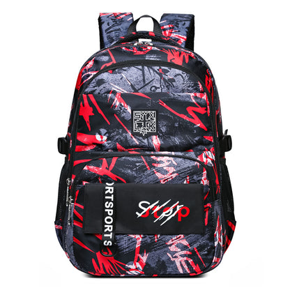 Camouflage Printing Large Capacity Computer Junior High Backpacks