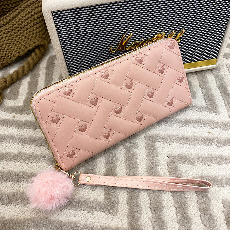 Comfortable Trendy Attractive Female Embroidered Clutch Ladies Wallets