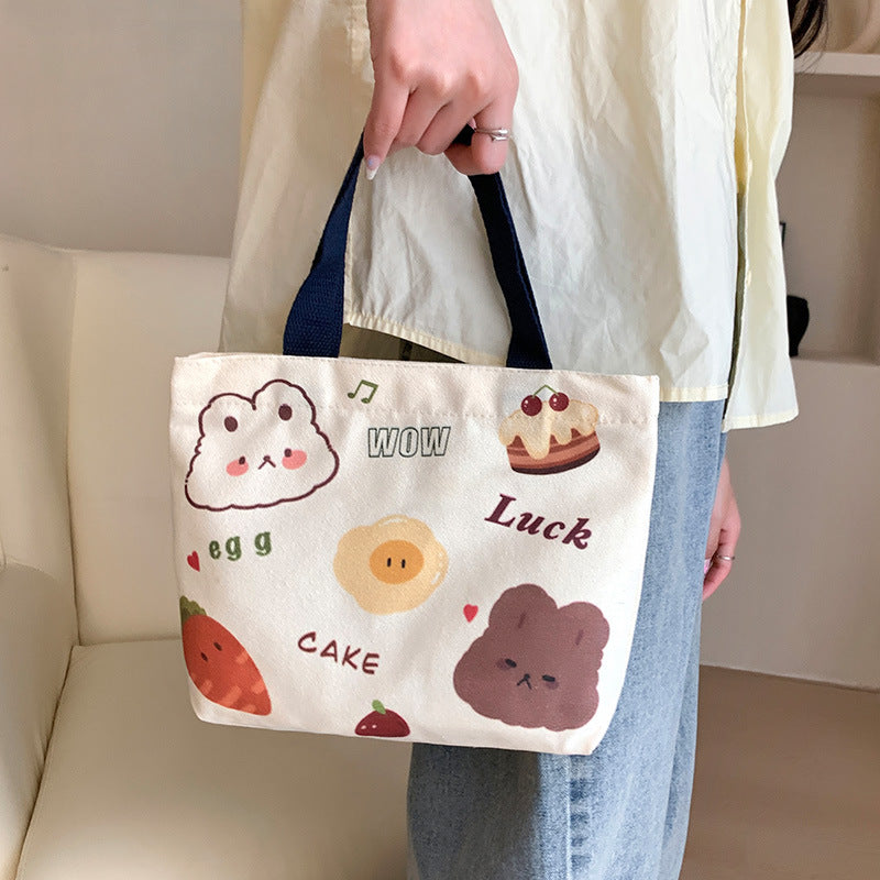 Canvas Female Cartoon Cabs Fashion Korean Handbags