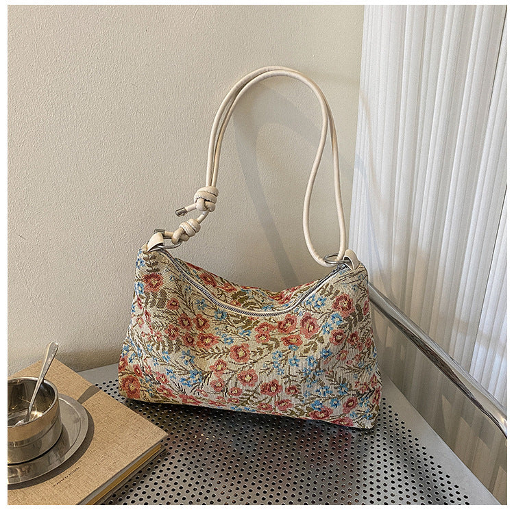 Autumn Ethnic Style Flower Fashion Chain Shoulder Bags