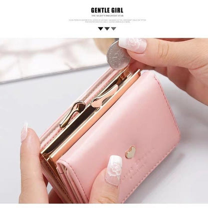 Women's Short Korean Style Female Mini Cute Card Holder