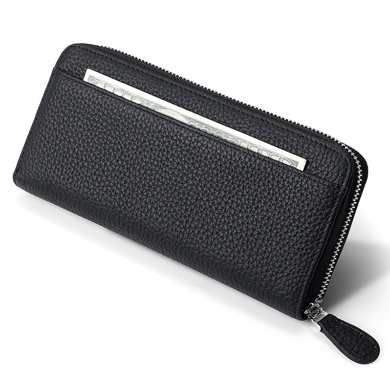 Women's & Men's & Genuine Leather Credit Long Clutch Ladies Wallets